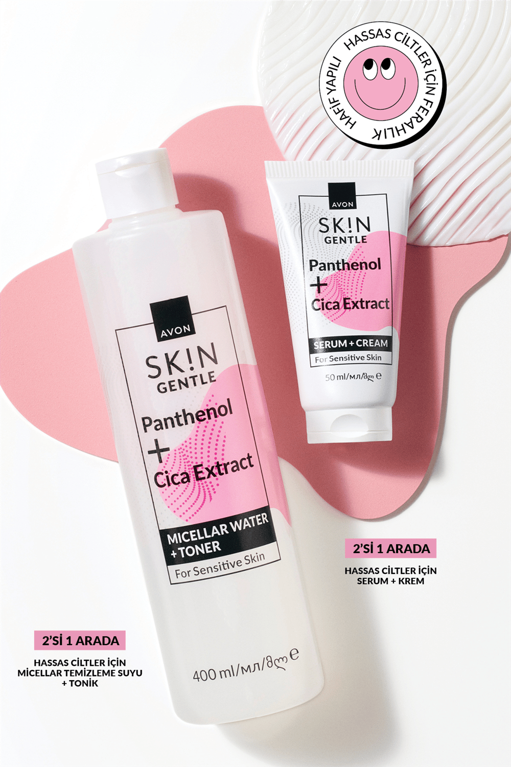 Avon Skin Gentle Hassas Ciltler İçin Tonik Etkili Temizleme Suyu - 400ml