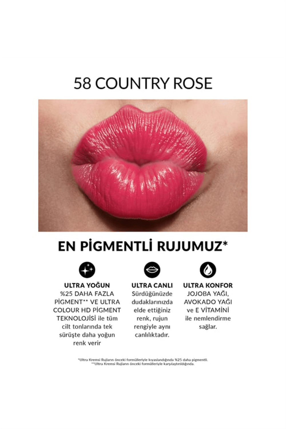 Avon Ultra Kremsi Ruj - Country Rose