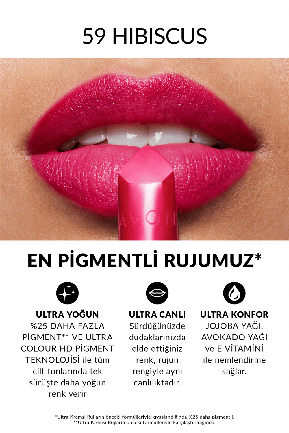 Avon Ultra Kremsi Ruj - Hibiscus