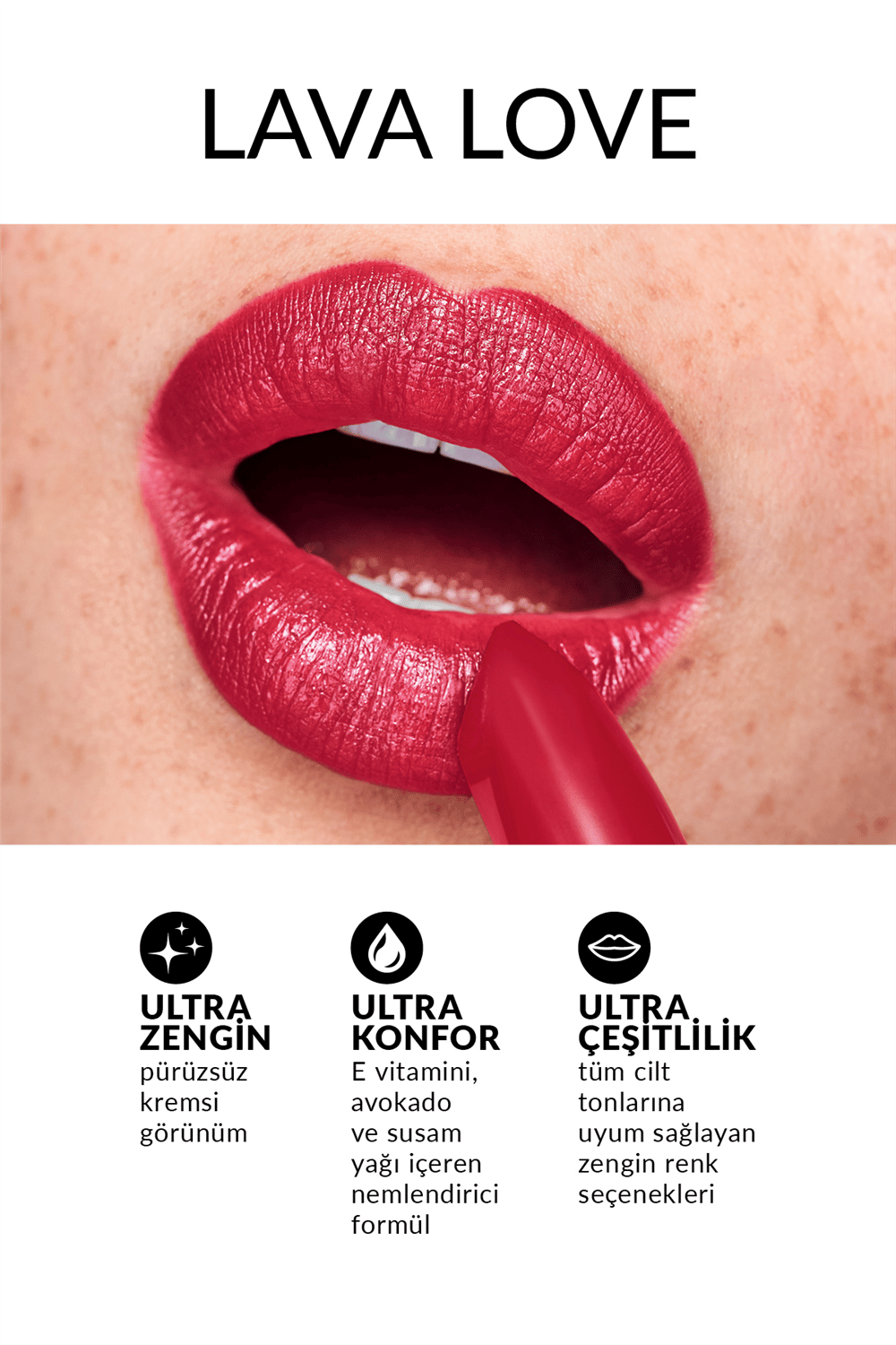 Avon Ultra Kremsi Ruj -  Lava Love