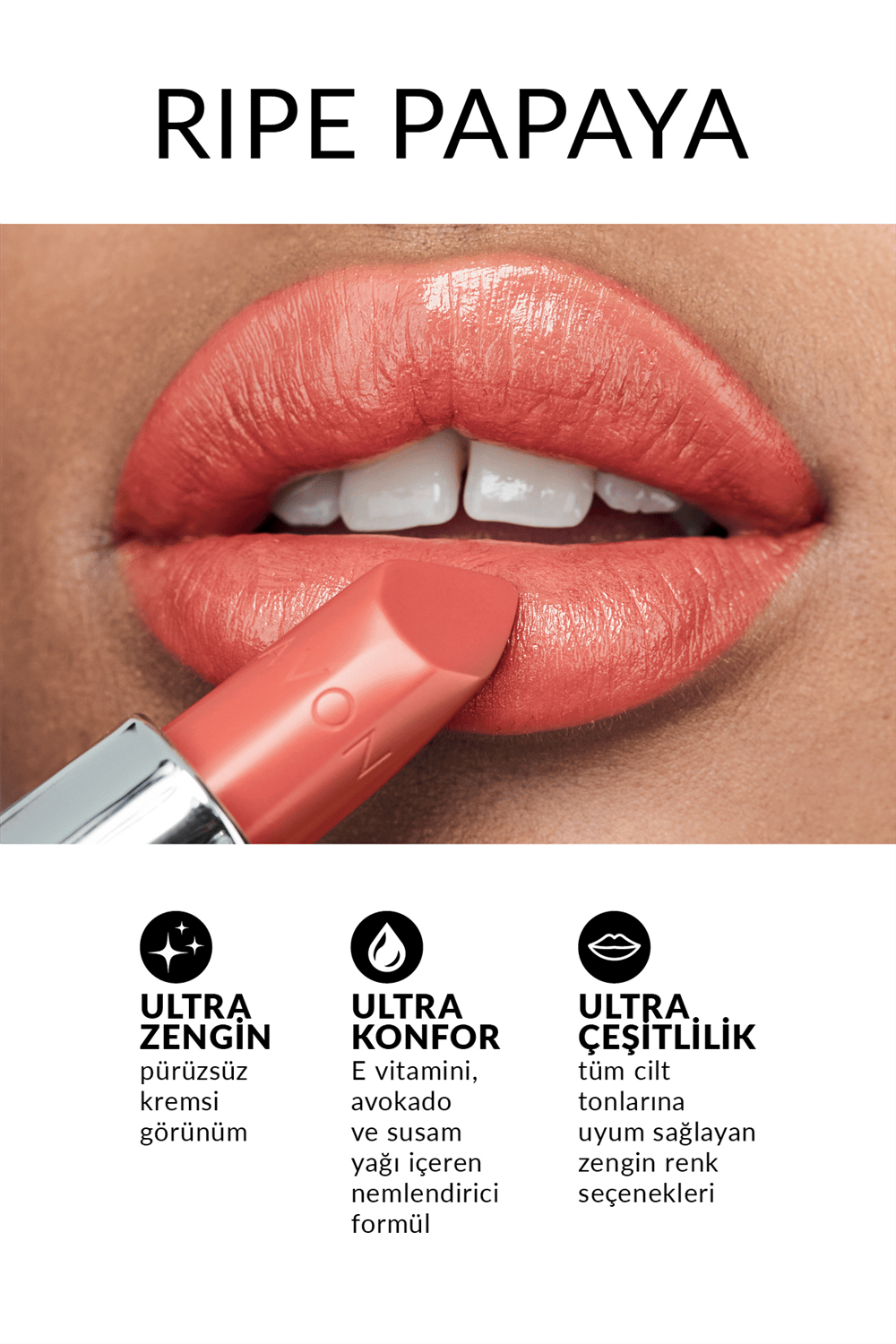 Avon Ultra Kremsi Ruj - Ripe Papaya