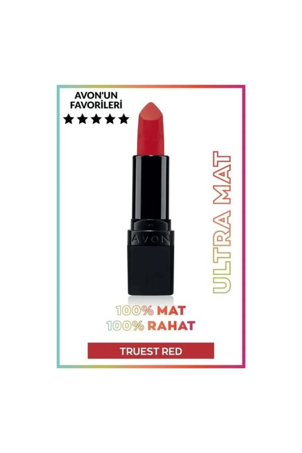 Avon Ultra Mat Ruj - Truest Red