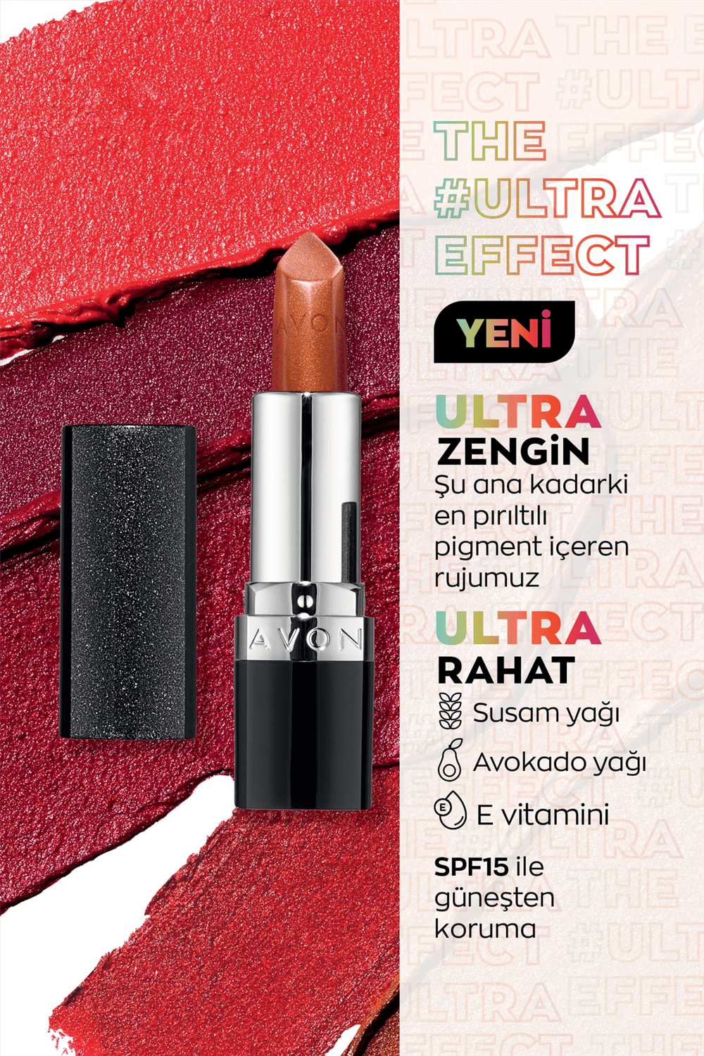 Avon Ultra Pırıltılı Ruj - Copper Sparkle