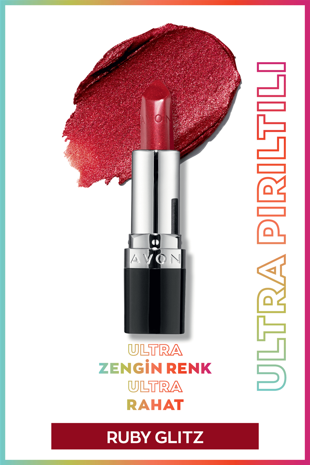 Avon Ultra Pırıltılı Ruj - Ruby Glitz