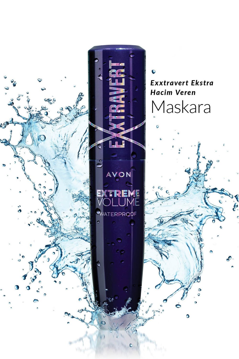 Exxtravert Extreme Suya Dayanıklı Volume Maskara - Blackest Black