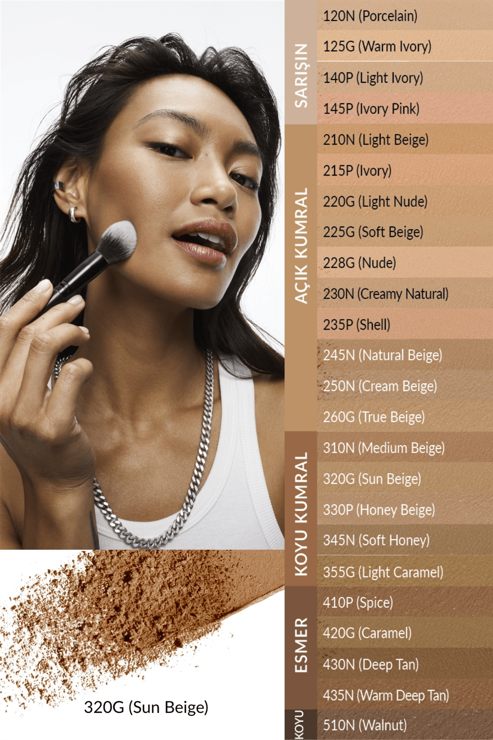 Flawless Match Doğal Bitişli Fondöten - 320G Sun Beige -30ML