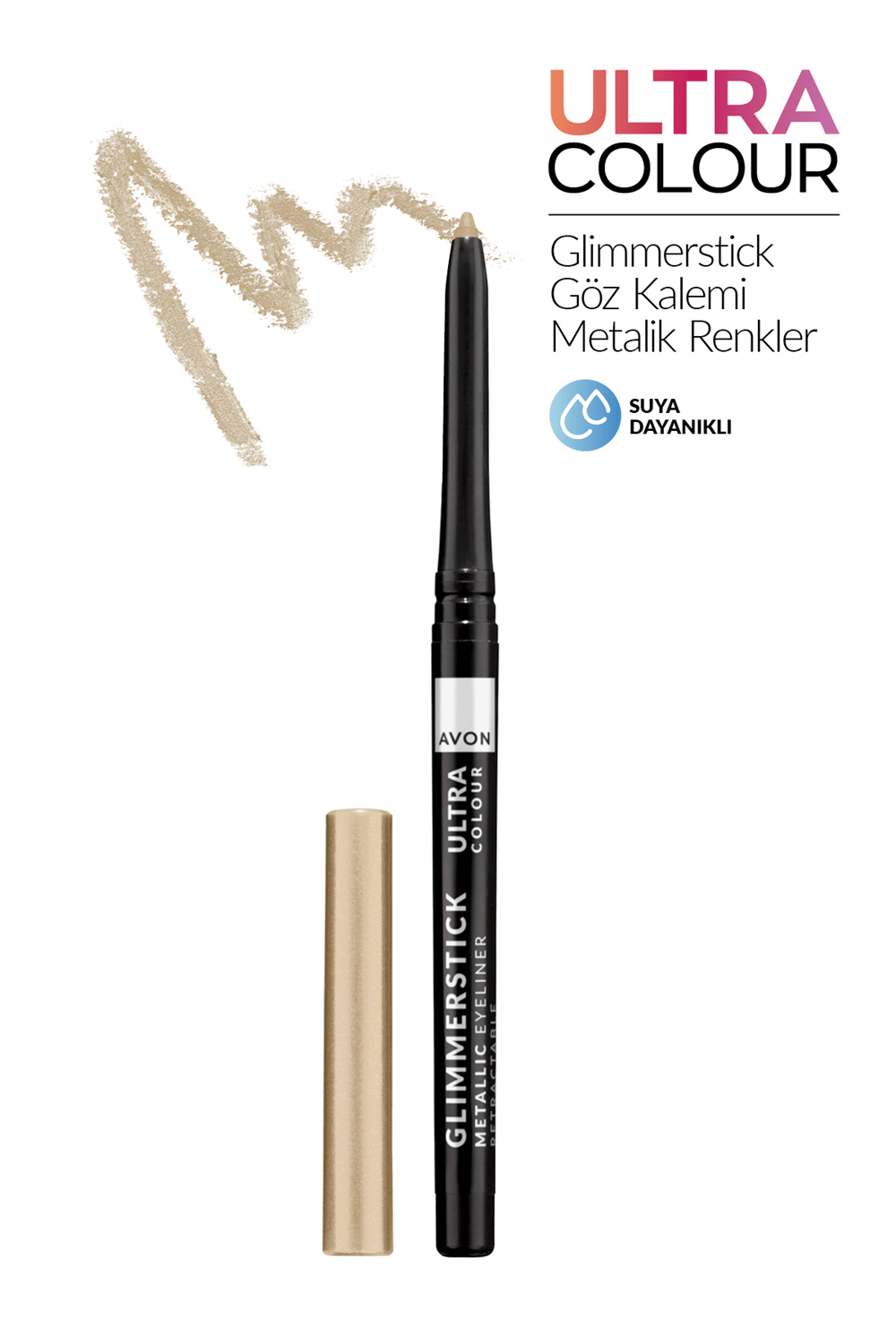 Glimmerstick Asansörlü Metalik Göz Kalemi - Goldmıne