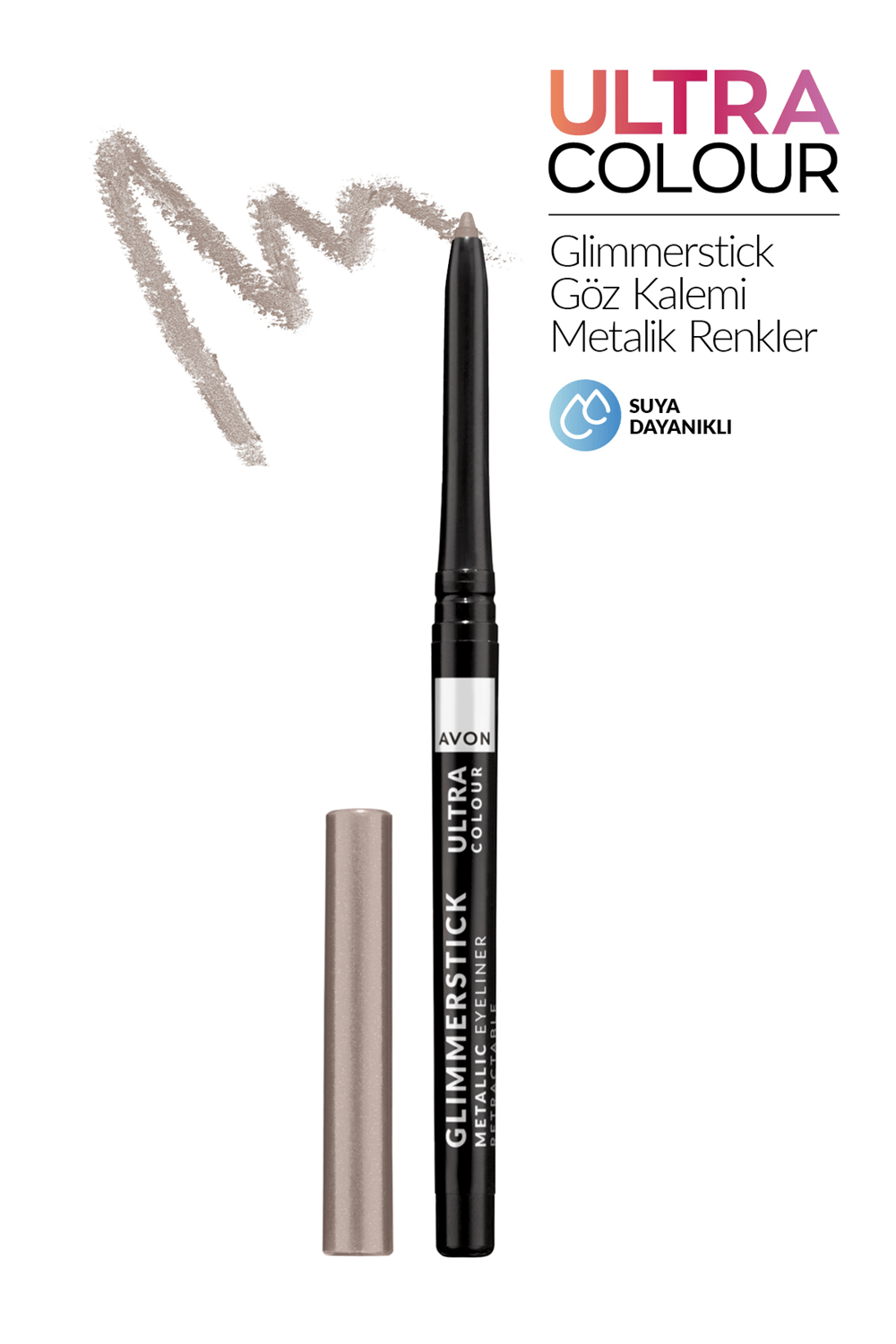 Glimmerstick Asansörlü Metalik Göz Kalemi - Gunmetal