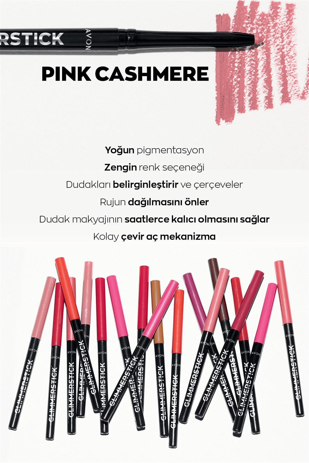 Glimmerstick Dudak Kalemi - Pink Cashmere