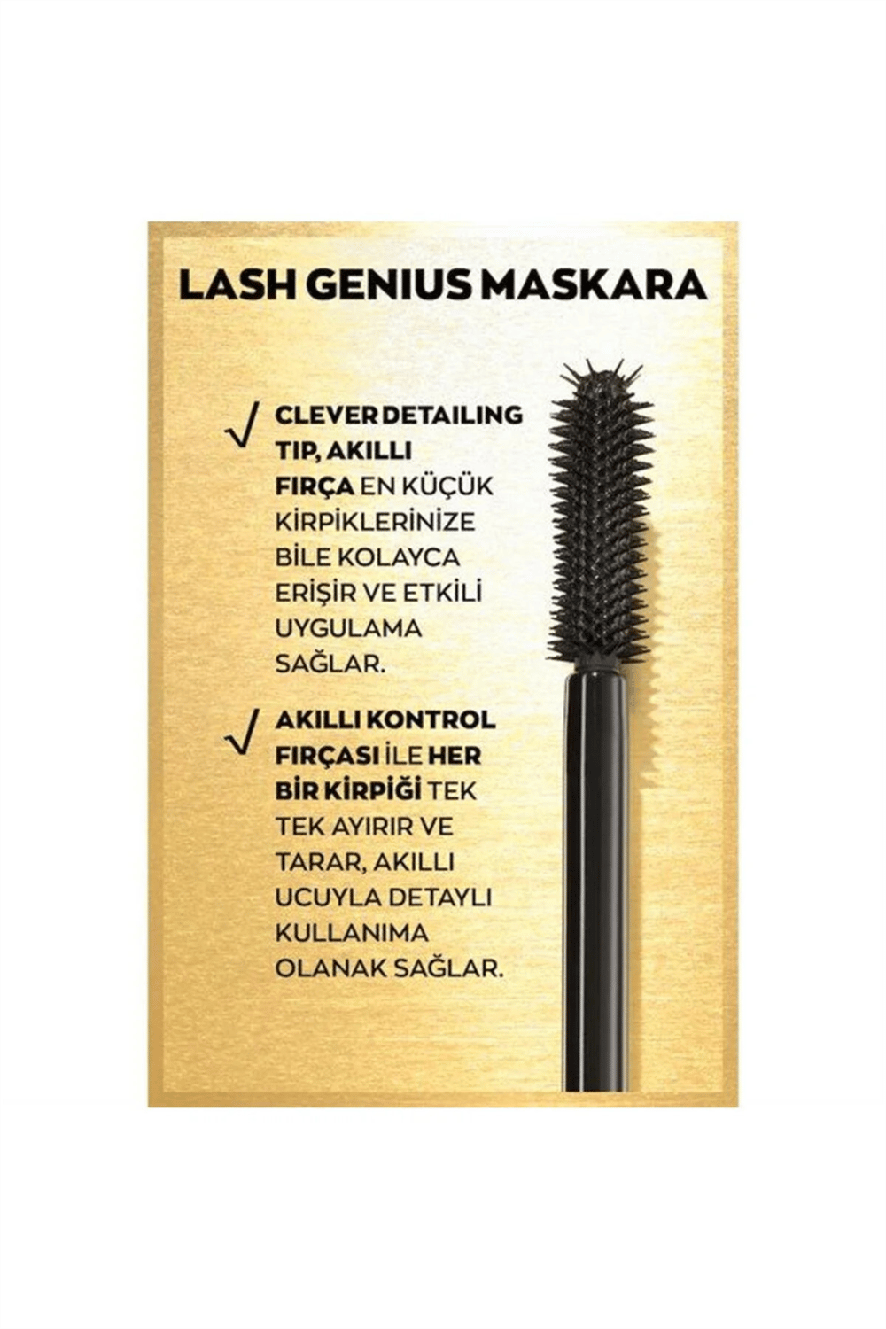 Lash Genius Maskara 10 ml - Brown Black