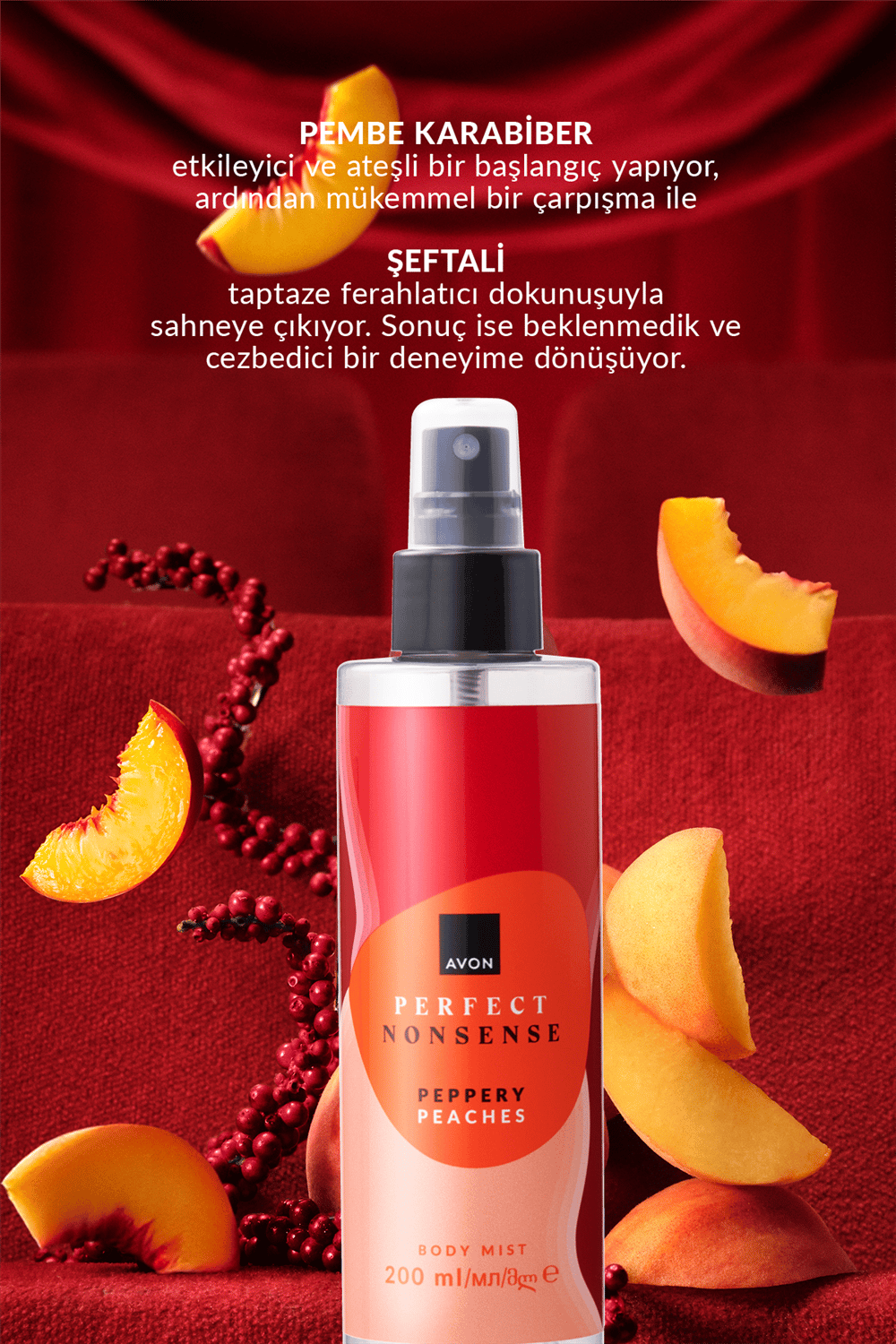 Perfect Nonsense Peppery Peaches Vücut Spreyi - 200ml