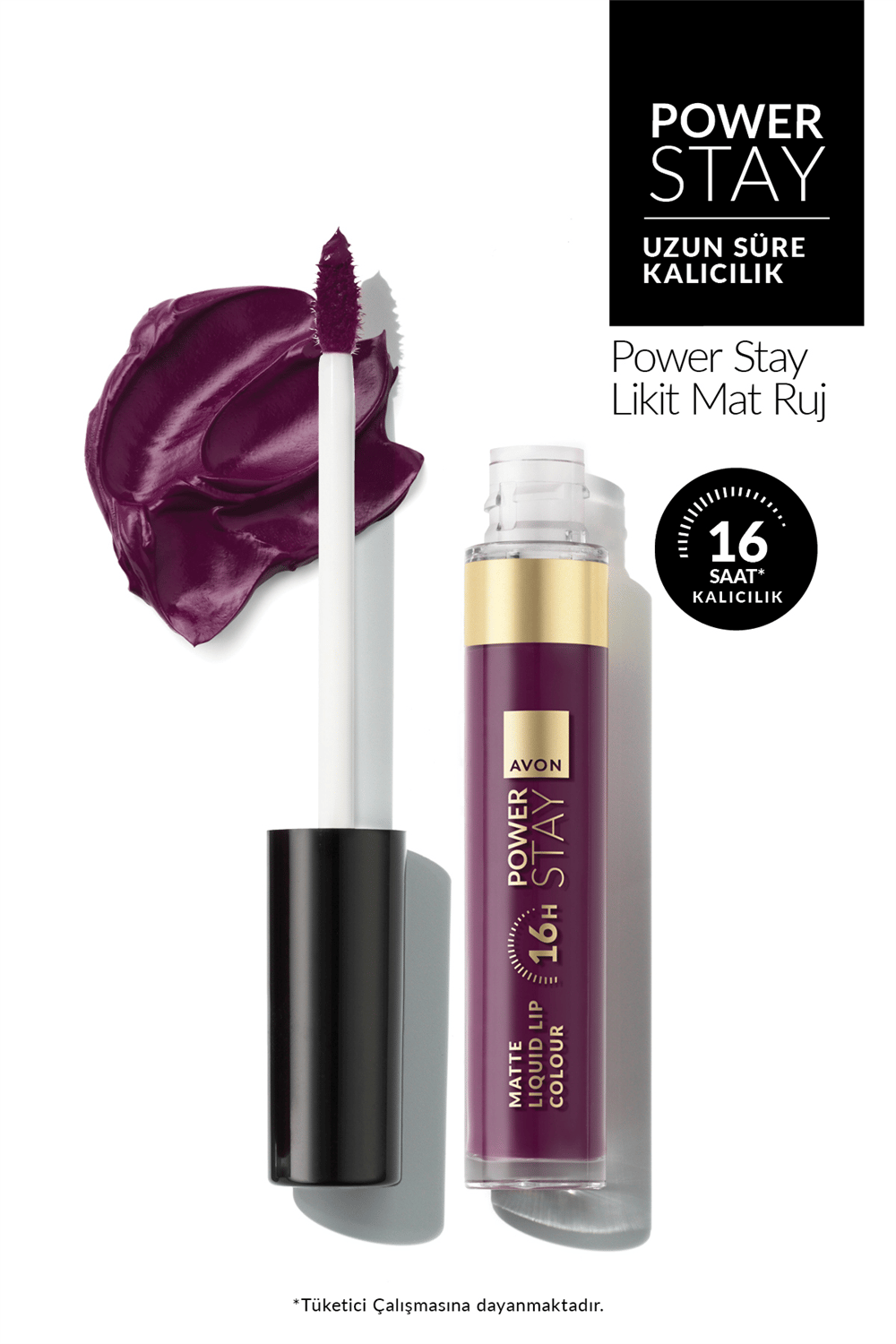 Power Stay Likit Ruj 6ml - Power On Plum