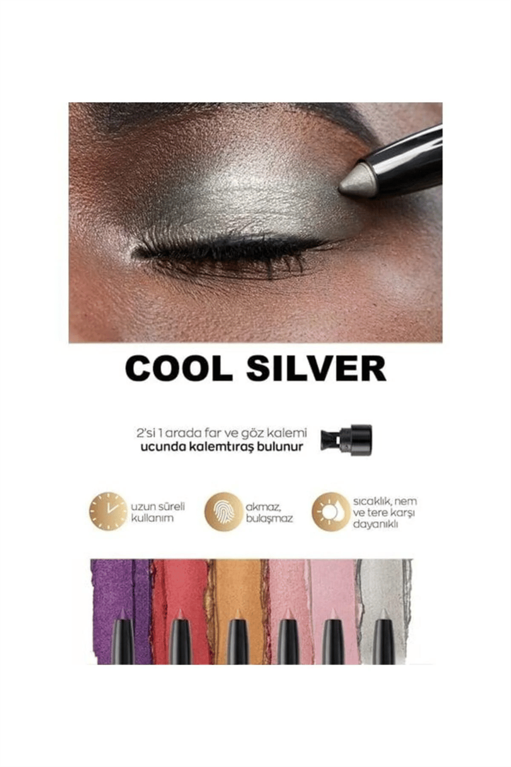Power Stay Stik Göz Farı - Cool Silver