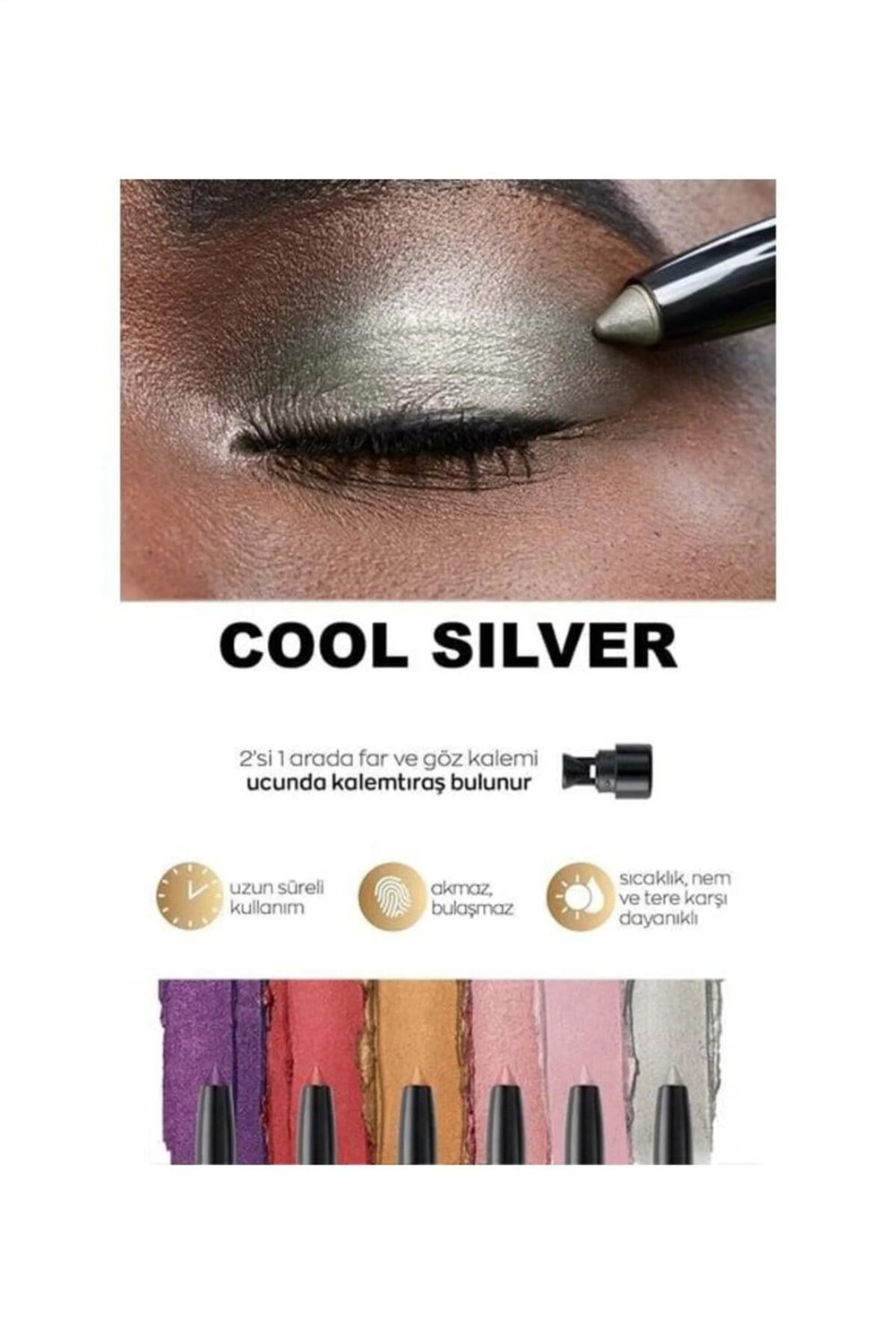 Power Stay Stik Göz Farı - Cool Silver