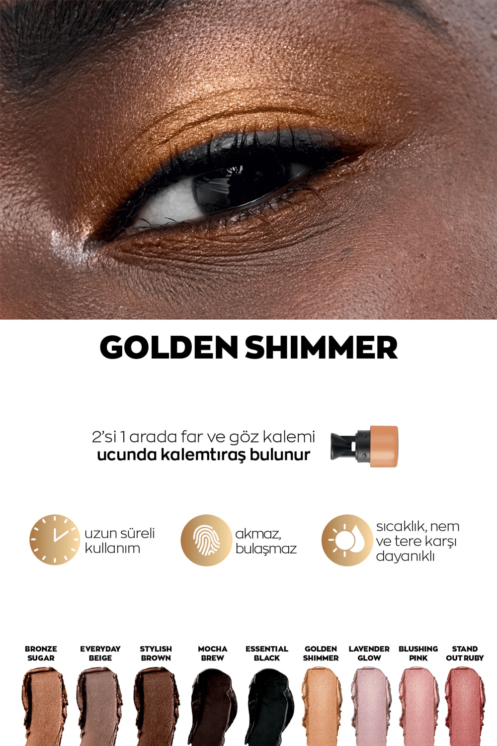 Power Stay Stik Göz Farı - Golden Shimmer