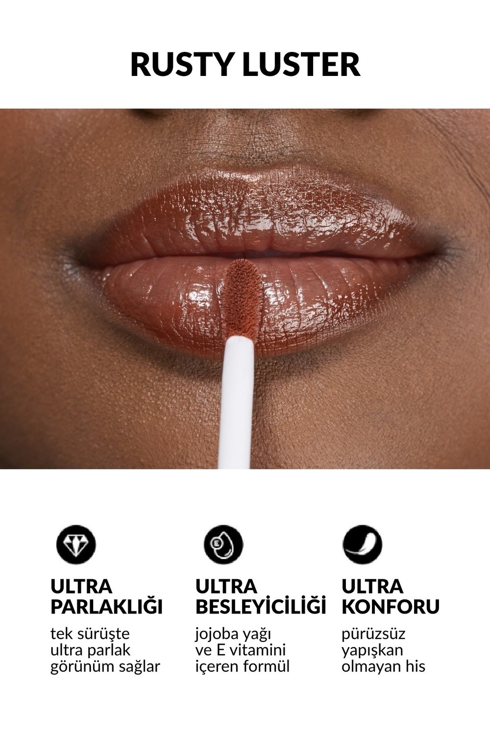 Ultra Colour Dudak Parlatıcı 7ml - Rusty Luster