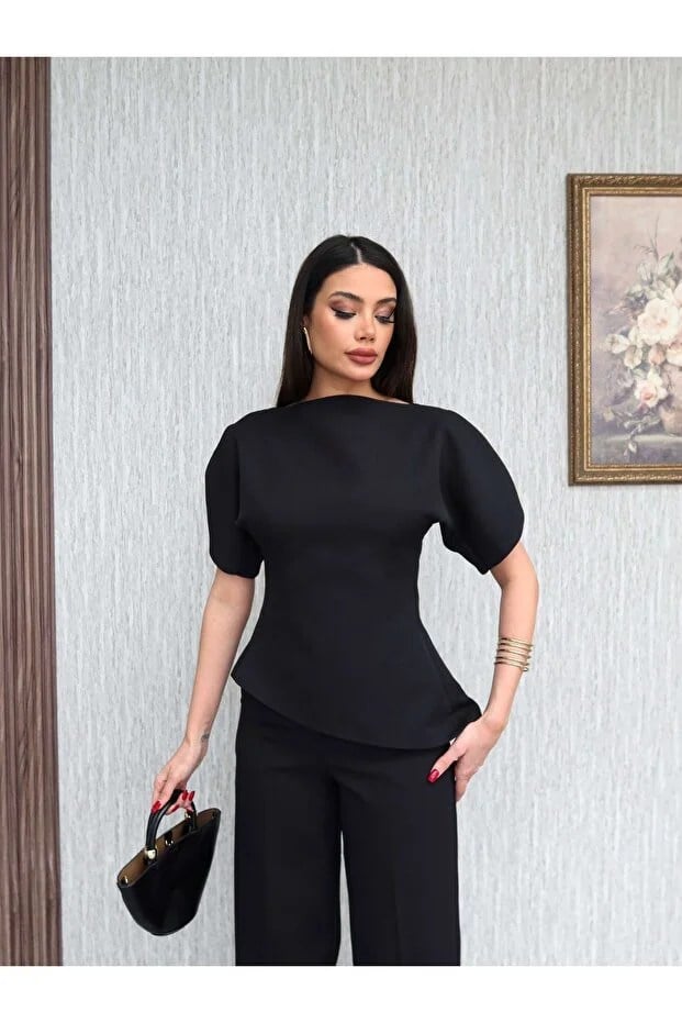 Sirius Asimetrik Kesim Takım Siyah