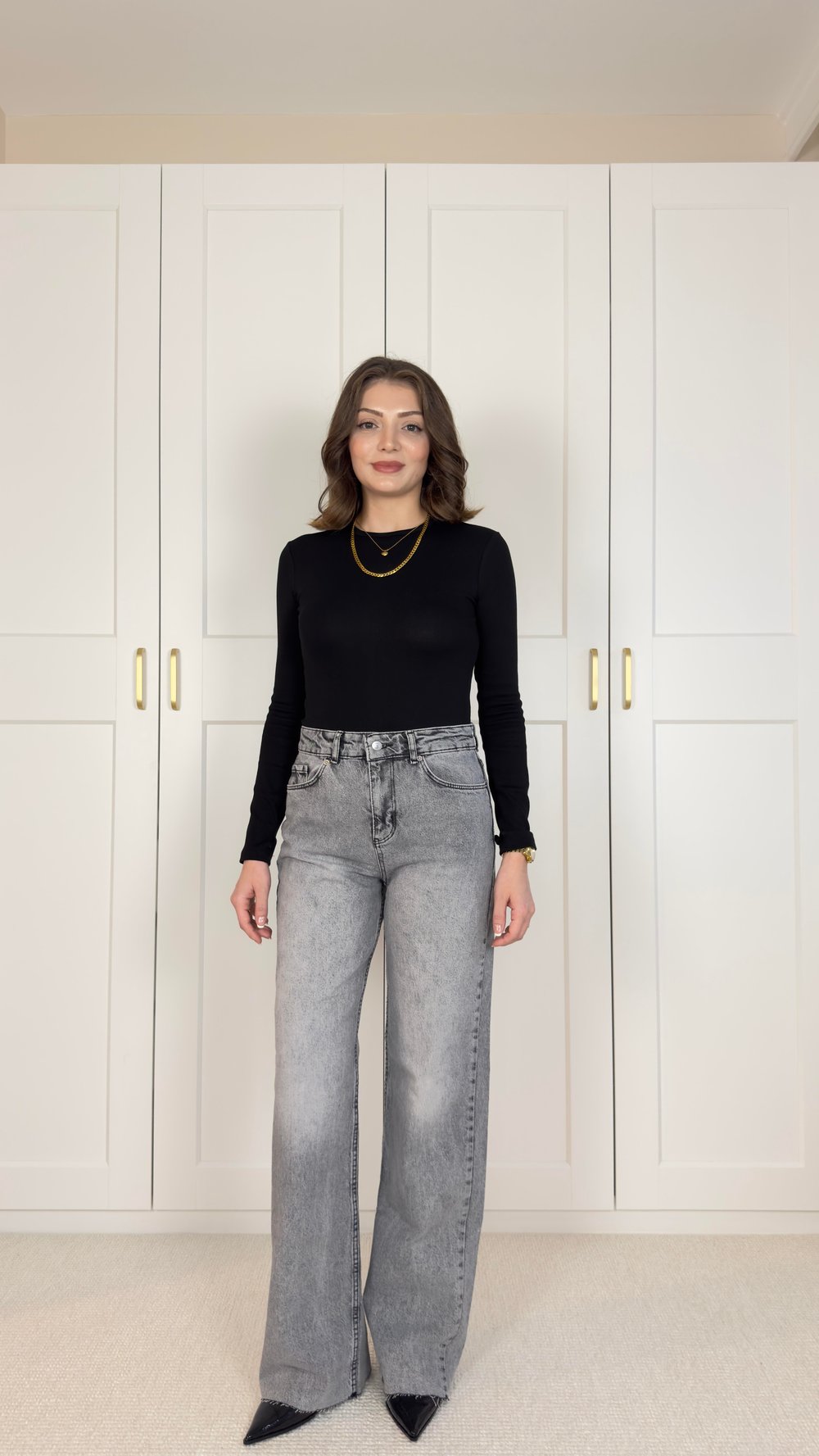 GRİ 1008 STRAİGHT JEAN KESİK PAÇA