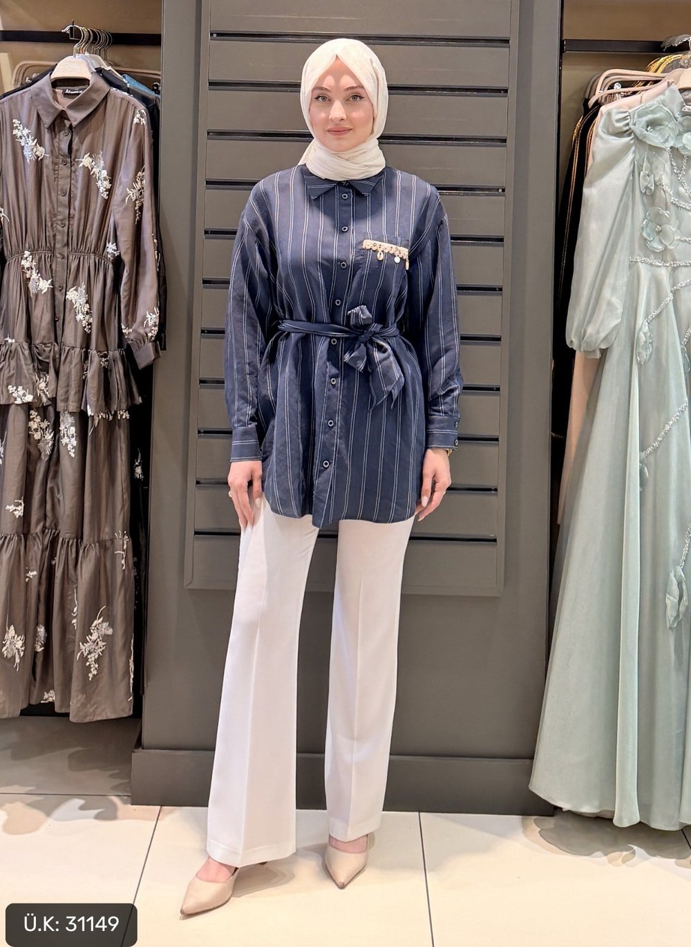 CEPLİ GÖMLEK İNDİGO
