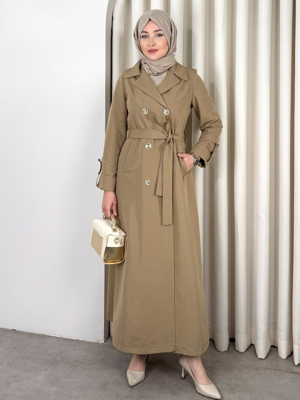 ASİL TRENCH CAMEL
