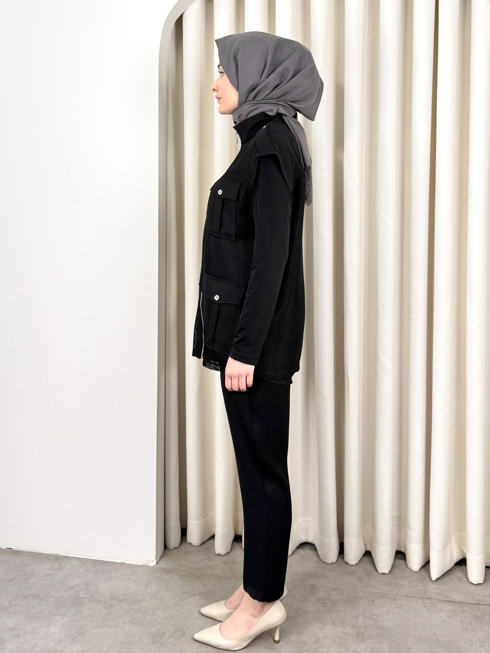NOURA FİLE TAKIM SİYAH