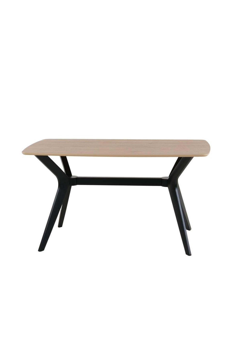 80X120 MDF Mutfak Masası (Sadece Masa) Salon Masası Balkon Masası Viktoria Serisi-Ceviz/Siyah