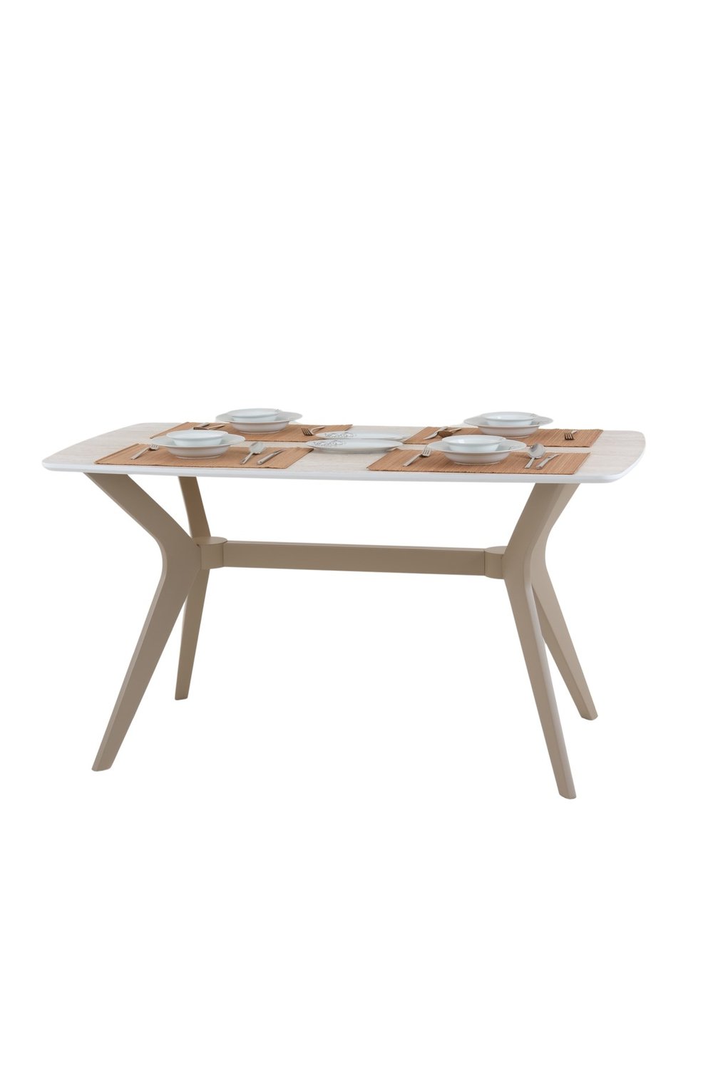 80X120 MDF Mutfak Masası (Sadece Masa) Salon Masası Balkon Masası Viktoria Serisi-Ceviz/Siyah
