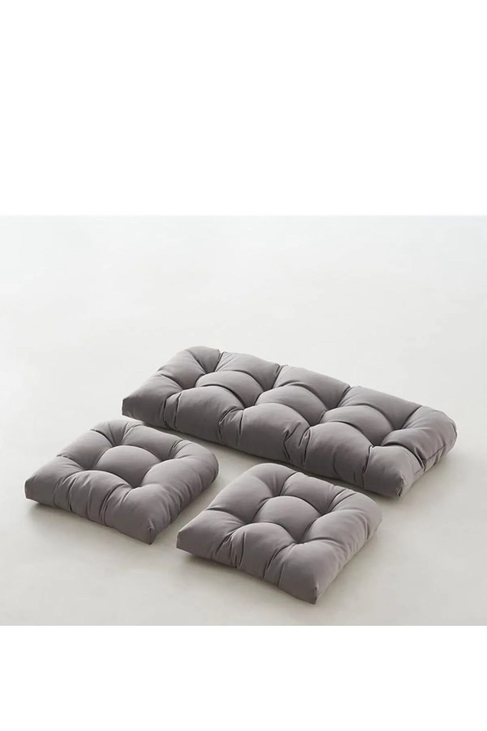 Rattan Bahçe Balkon Mobilyası Minderi Su Geçirmez Kumaş 120x50 / 50x50 cm 3'lü Minder Seti