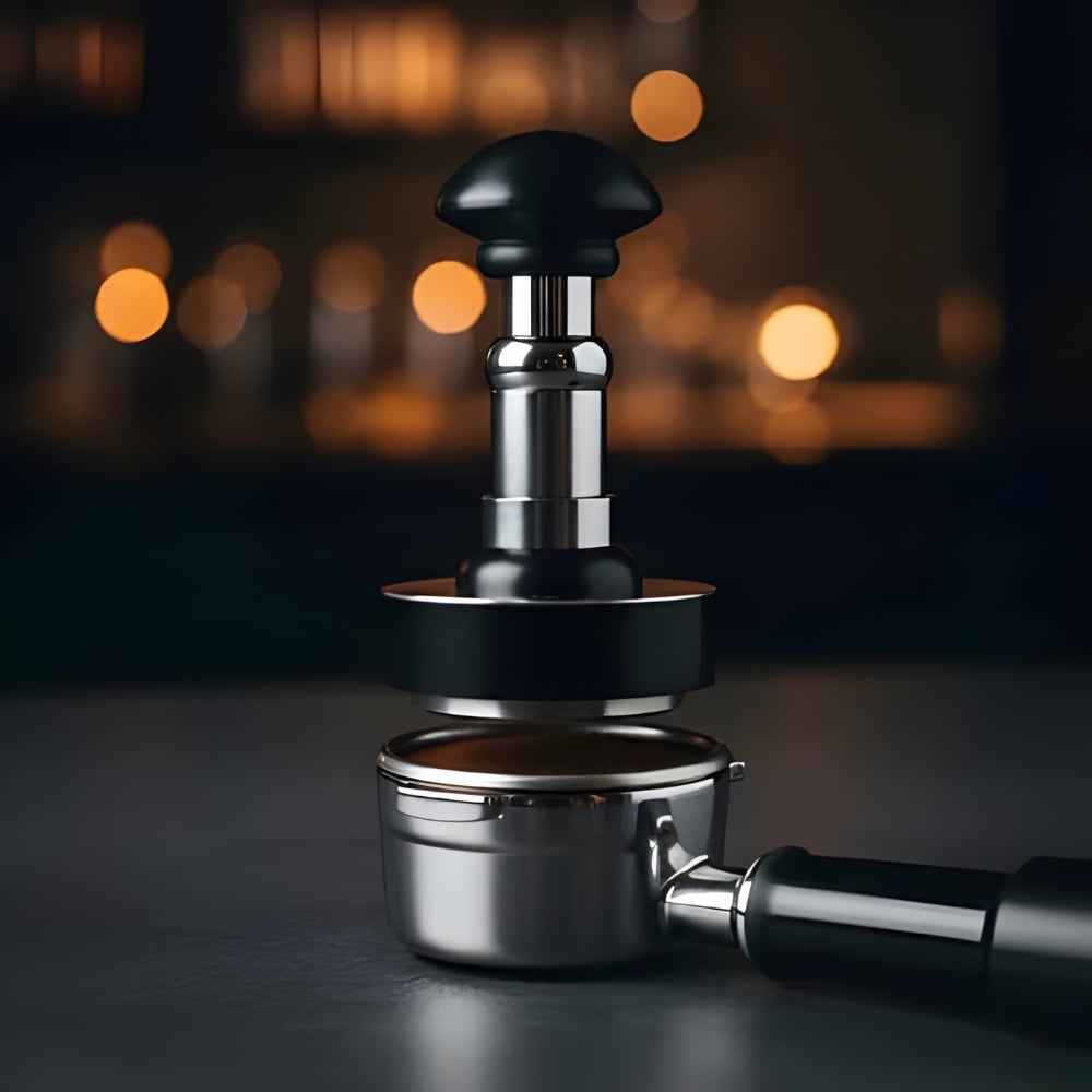 Aywens 58 mm 304 Paslanmaz Çelik Makaron Özellikli Kalibrasyonlu Tamper