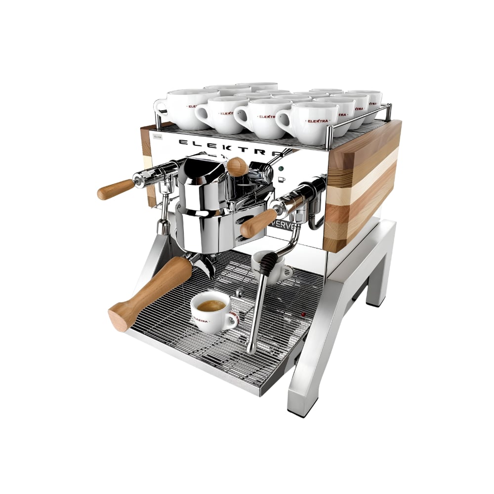 Elektra Verve 1 Gruplu Çelik Ahşap Yarı Otomatik Espresso Makinesi