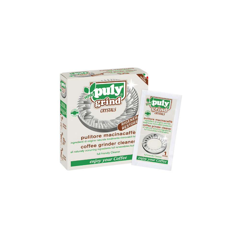 Puly Grind Crystals 10 Tek Kullanımlık Saşe Kahve Değirmeni Temizleyici