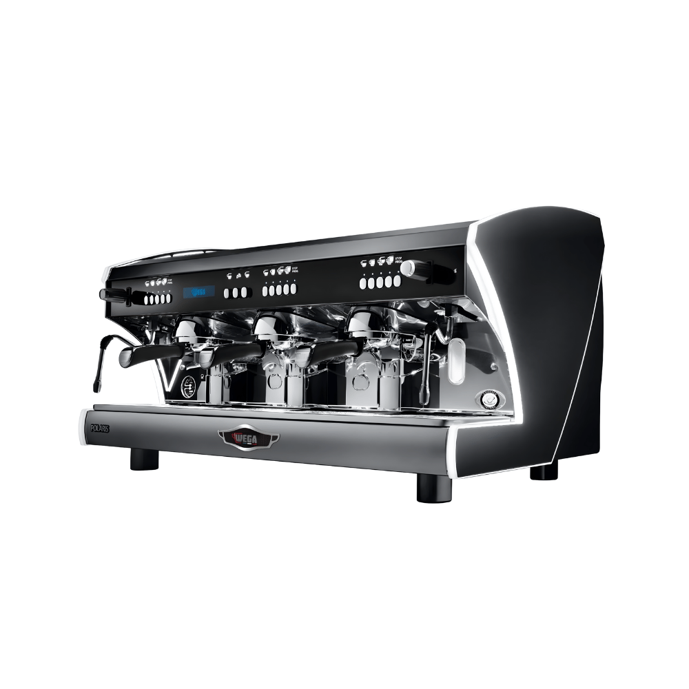 Wega POLARIS EVD3 – 3 Gruplu Espresso Kahve Makinesi (Raised Groups 122 mm, Programlanabilir Dozaj, Polaris Tron Ekran)