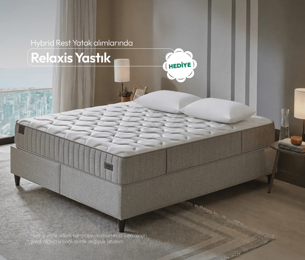 Puffy Hybrid Rest Yatak Yastık Hediyeli