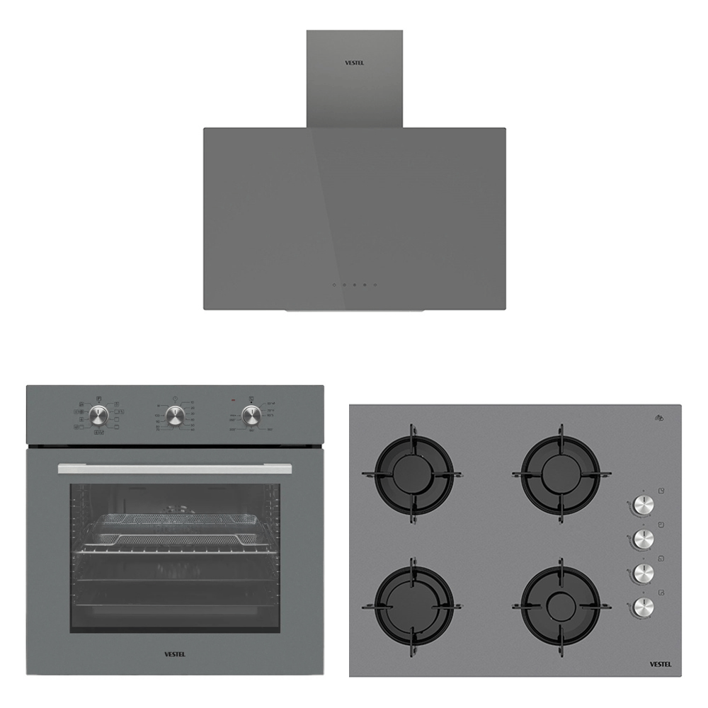 Vestel Eğik Gri Avantajlı 65 LightFry Set