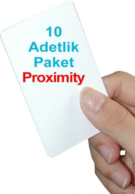 10 adet 1.Sınıf Proximity Kart Seri numara baskılı