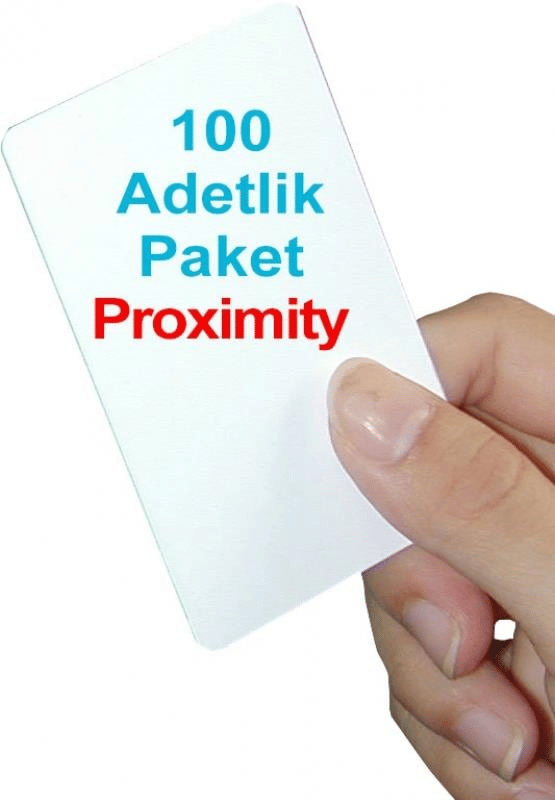 100 adet 1.Sınıf Proximity Kart Seri numara baskılı