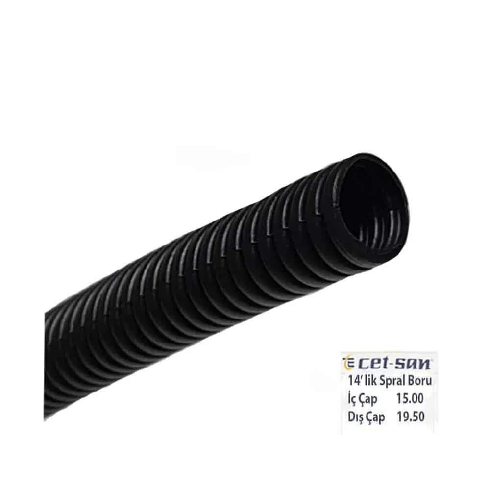 14 lük Plastik Spiral Boru