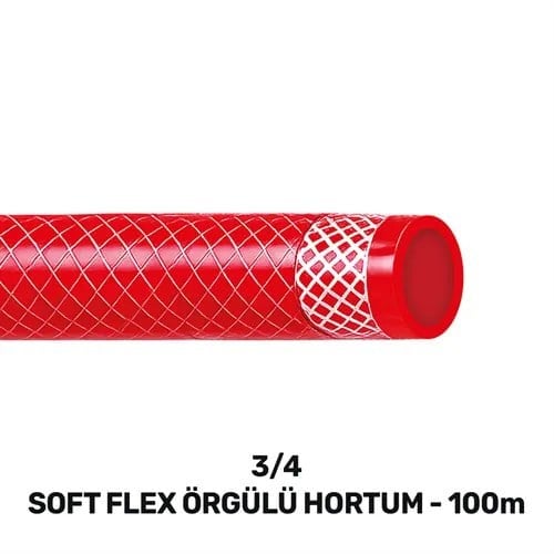 3/4 SOFT FLEX ÖRGÜLÜ HORTUM 100 MT