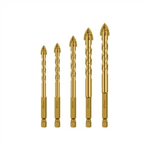 5 PARÇA ÇOK AMAÇLI MATKAP UCU SETİ 6-7-8-10-12 MM