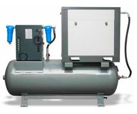 7.5 kW 10 Hp 500 lt Depo Üstü İnvertörlü Vidalı Hava Kompresörü | GPV 10E 