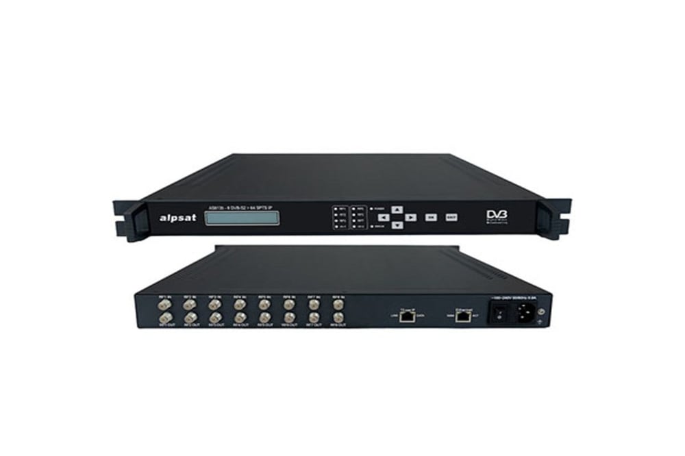 ALPSAT AS8135 8x DVB-S/S2 Tuner - 64 SPTS IP Stream IPTV Alıcısı