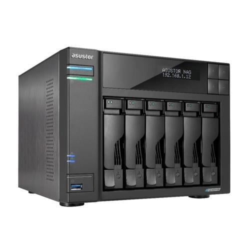ASUSTOR AS6706T 6 Disk Yuvalı NAS | 8GB DDR4, 2.5GbE x2, M.2 NVMe, 6x22TB Destek