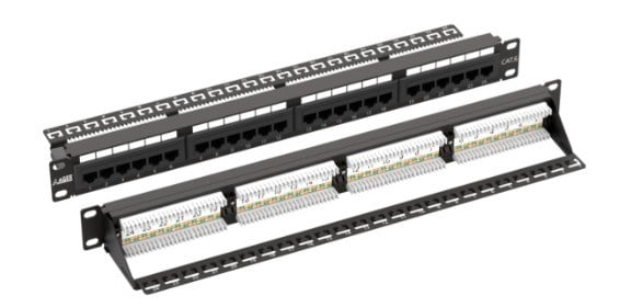 Ager AC-611-24E 8P8C/LSA/Altın Kontak 24 Port Boş 1u Zırhsız Patch Panel