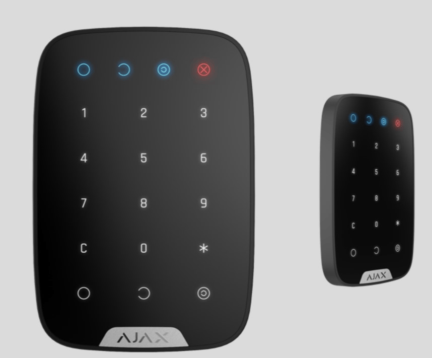 Ajax Keypad Kablosuz 868MHZ Alarm Tuş Takımı Siyah
