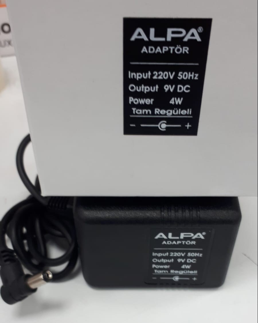 Alpa ADR04-DC9V 4 Watt 9 Volt Tam Regüleli DC Adaptör