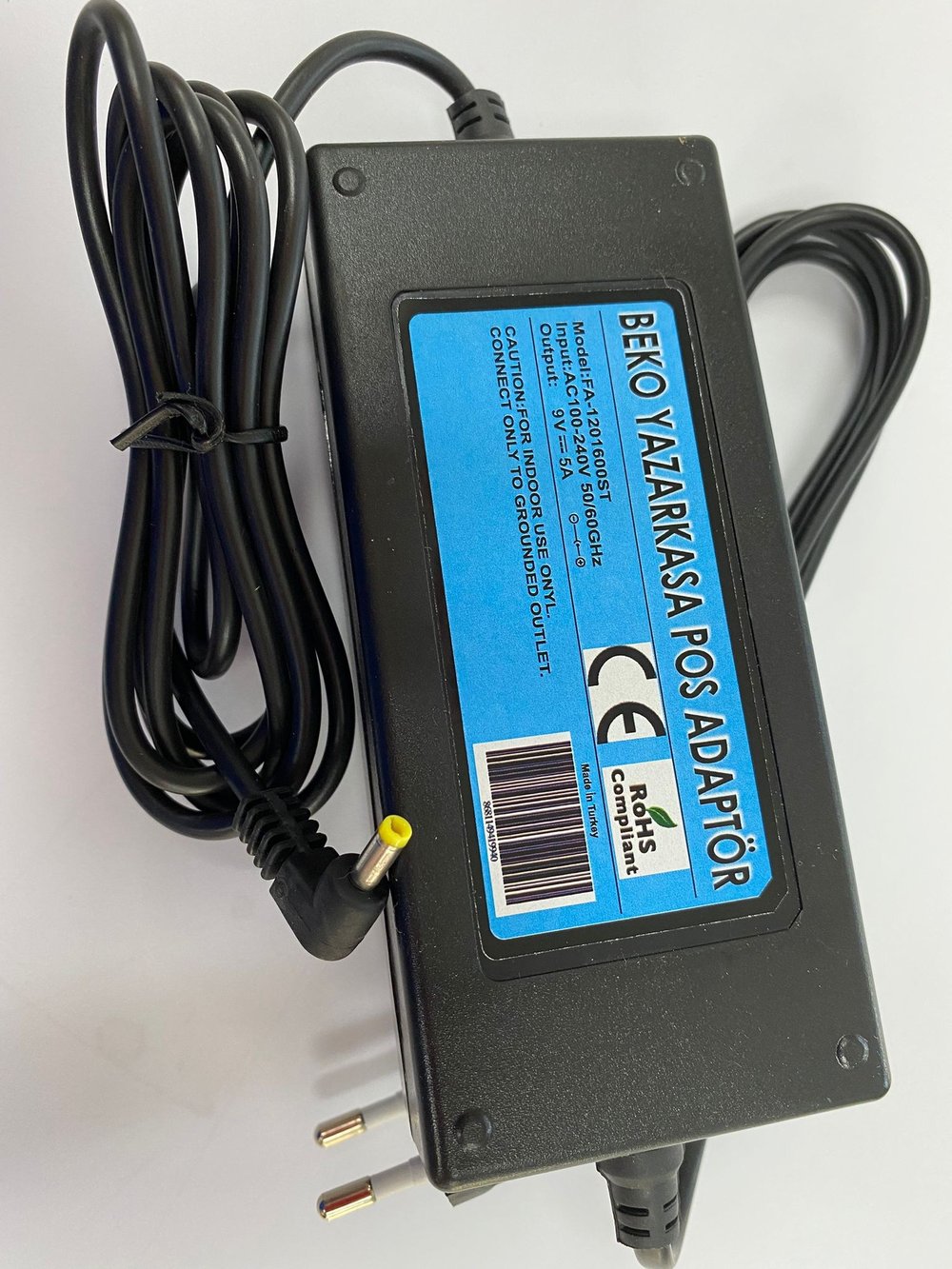 Alpa DTC-BK 9 Volt 5 Amper Beko Yazarkasa Adaptörü 4 x 1.7 mm
