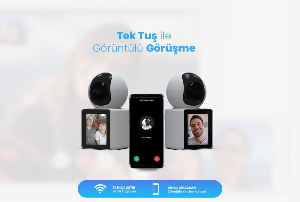 Alpsmart AS-670 Akıllı Wi-Fi Görüntülü Görüşme Kamerası
