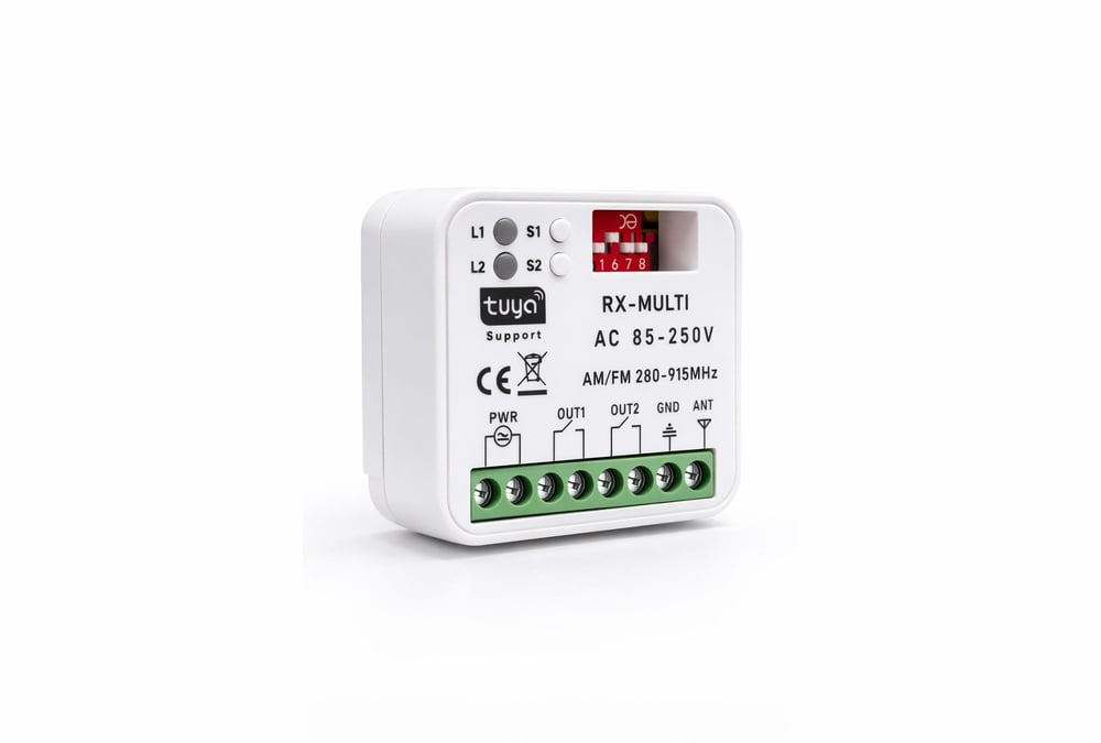 Alpsmart AS-865 Wi-Fi ve 433  Mhz Akıllı Tuya Destekli  Bariyer, Kayar Kapı, Kepenk  Kontrol Kartı  (Çift Kanal)