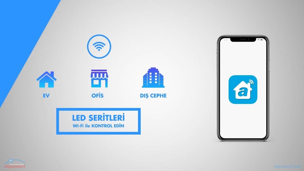 Alpsmart AS844 Akıllı Wi-Fi RGB LED Şerit Kontrolcüsü