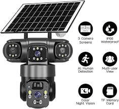 Avenir AV-S421 4mp 2 Kameralı Solar Ptz 4g Sim Kartlı Kamera